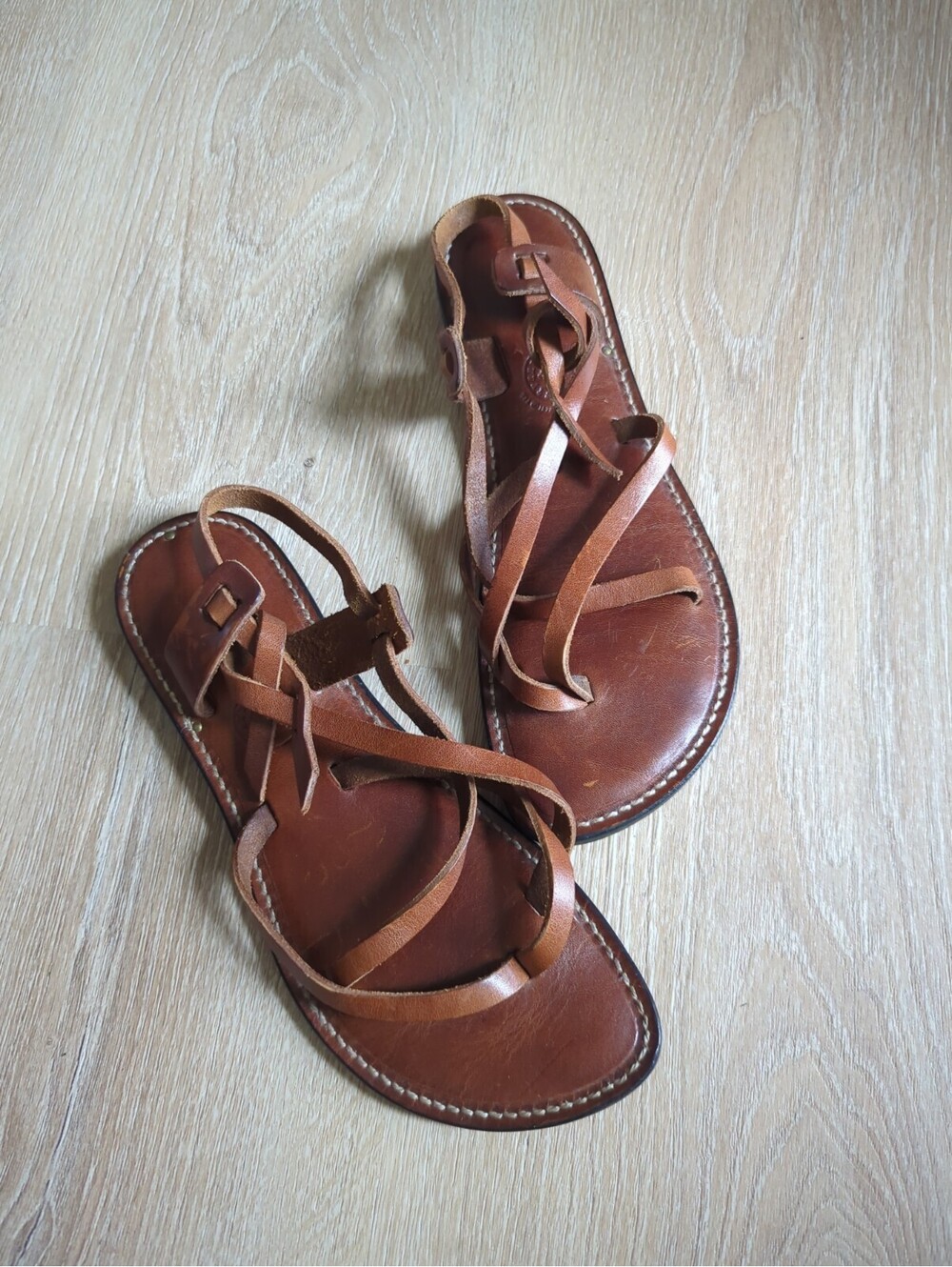 FLAT THONG ISLAND SANDALS Handmade Artisan Leathr Made HawaiiWMN 10